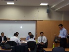委員長挨拶をする大辻日本YEG出向理事